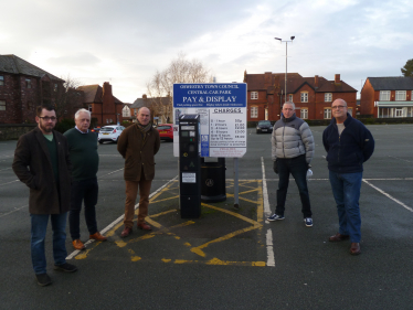 Conservative Councillors in Oswestry Central Car Park